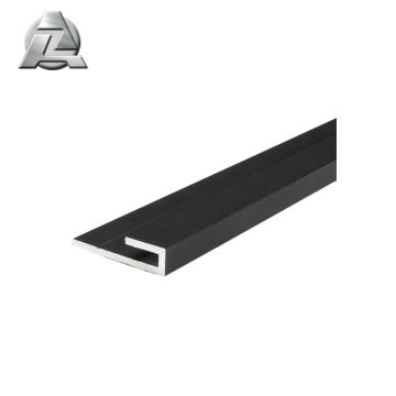 black anodized aluminum extrusion j channel